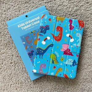 Kids & Adult Universal Tablet Case Fits 7-11" NEW Dinosaurs Gift Cartoon Blue